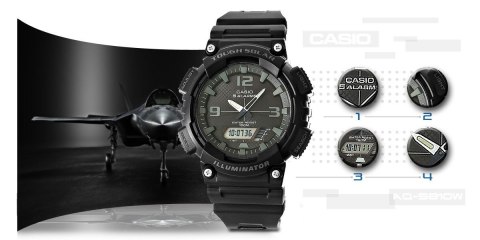 Zegarek Męski CASIO SOLAR AQ-S810W-1A2VDF Zegarek Męski CASIO SOLAR AQ-S810W-1A2VDF