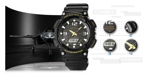 Zegarek Męski CASIO SOLAR AQ-S810W-1BVDF Zegarek Męski CASIO SOLAR AQ-S810W-1BVDF