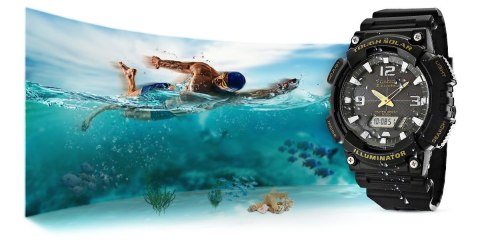 Zegarek Męski CASIO SOLAR AQ-S810W-1BVDF Zegarek Męski CASIO SOLAR AQ-S810W-1BVDF