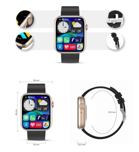 Smartwatch Damski Gravity GT3-2 Smartwatch Damski Gravity GT3-2