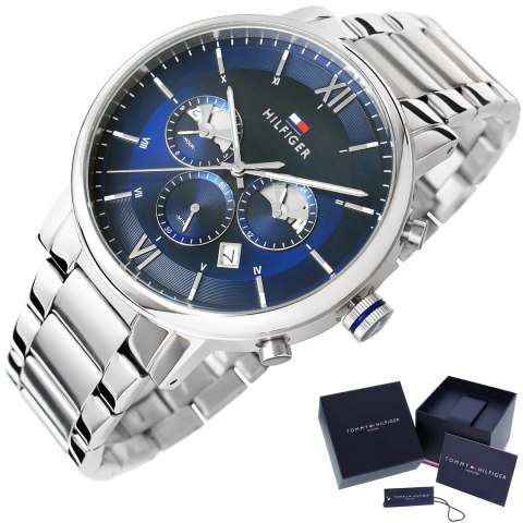 Zegarek Męski Tommy Hilfiger Evan 1710409 + BOX Zegarek Męski Tommy Hilfiger Evan 1710409 + BOX
