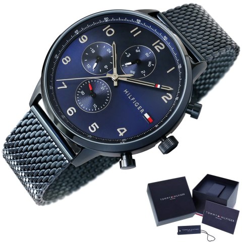 Zegarek Męski Tommy Hilfiger Leonard 1791990 + BOX Zegarek Męski Tommy Hilfiger Leonard 1791990 + BOX