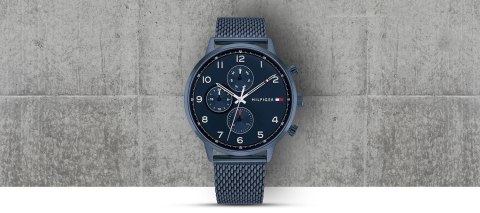 Zegarek Męski Tommy Hilfiger Leonard 1791990 + BOX Zegarek Męski Tommy Hilfiger Leonard 1791990 + BOX