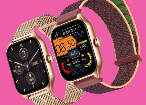 Smartwatch Damski Rubicon RNCF03-5 Różowe złoto Bransoleta + Pasek Smartwatch Damski Rubicon RNCF03-5 Różowe złoto Bransoleta + Pasek