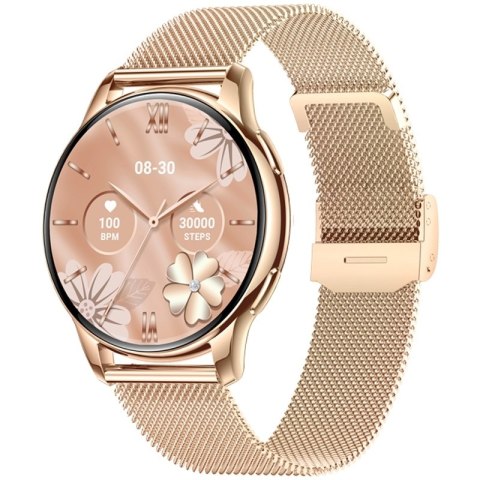 Smartwatch Damski Rubicon RNCF30 Gold + Pasek Pink Smartwatch Damski Rubicon RNCF30 Gold + Pasek Pink