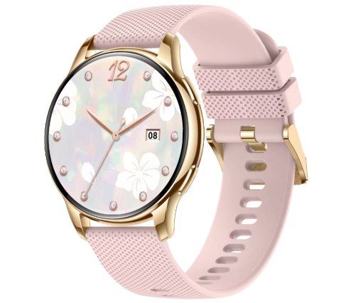 Smartwatch Damski Rubicon RNCF30 Gold + Pasek Pink Smartwatch Damski Rubicon RNCF30 Gold + Pasek Pink
