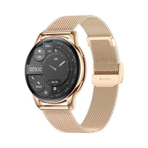 Smartwatch Damski Rubicon RNCF30 Gold + Pasek Pink Smartwatch Damski Rubicon RNCF30 Gold + Pasek Pink