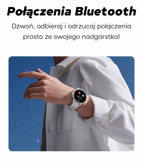 Smartwatch Damski GRAVITY GT12-5 Szary Pasek Silikonowy + Bransoleta Różowe Złoto Smartwatch Damski GRAVITY GT12-5 Szary Pasek Silikonowy + Bransoleta Różowe Złoto