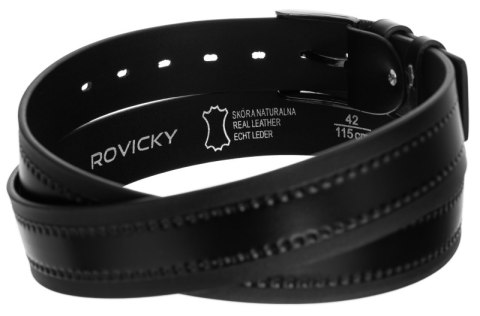 Pasek męski skórzany do spodni szeroki - Rovicky Pasek męski skórzany do spodni szeroki - Rovicky