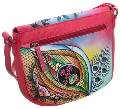 Piękna torebka folk ręcznie malowana skóra handmade Piękna torebka folk ręcznie malowana skóra handmade
