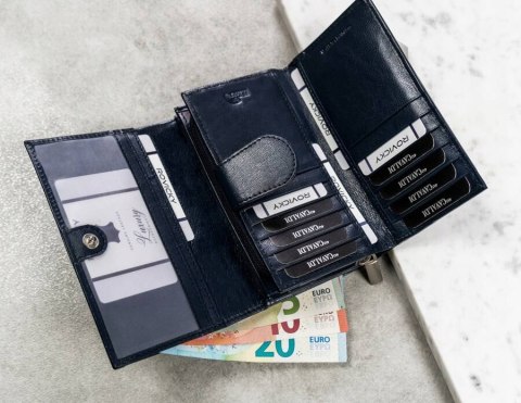 Duży, skórzany portfel damski z systemem RFID - 4U Cavaldi Duży, skórzany portfel damski z systemem RFID - 4U Cavaldi
