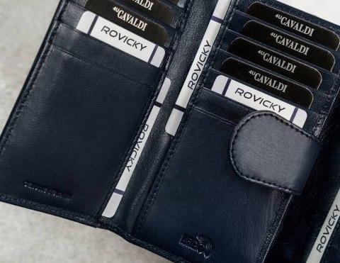 Duży, skórzany portfel damski z systemem RFID - 4U Cavaldi Duży, skórzany portfel damski z systemem RFID - 4U Cavaldi
