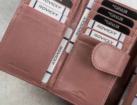 Duży, skórzany portfel damski z systemem RFID - 4U Cavaldi Duży, skórzany portfel damski z systemem RFID - 4U Cavaldi