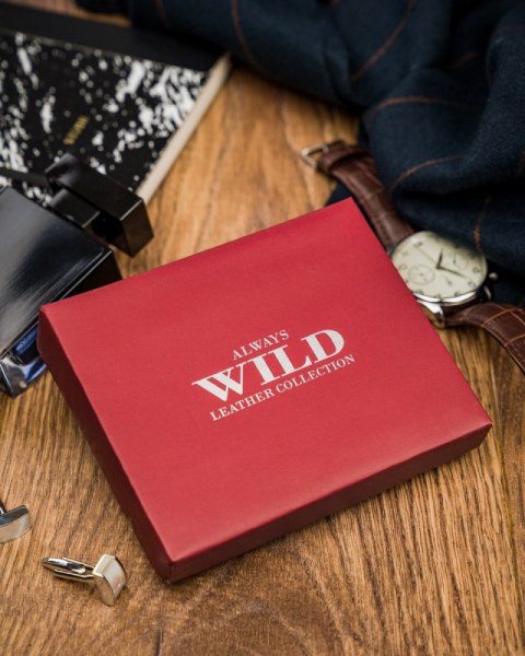 Portfel męski skórzany Always Wild® skóra na karty Portfel męski skórzany Always Wild® skóra na karty