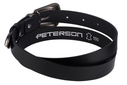 Skórzany pasek damski z ozdobną klamrą - Peterson Skórzany pasek damski z ozdobną klamrą - Peterson