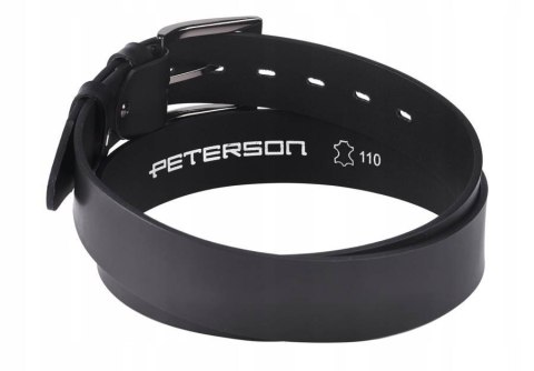 Skórzany pasek męski z klasyczną metalową klamrą - Peterson Skórzany pasek męski z klasyczną metalową klamrą - Peterson