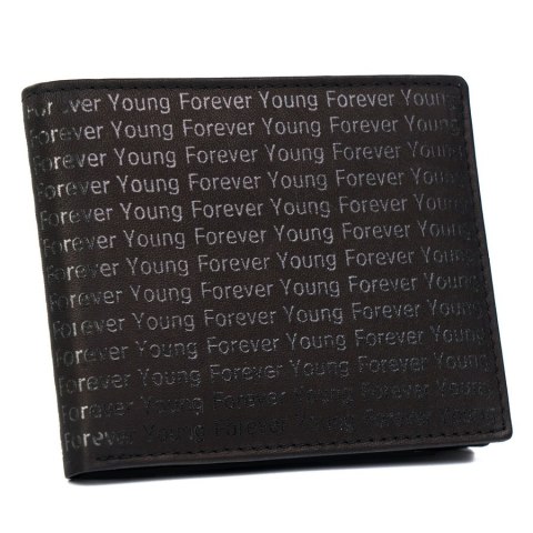 Skórzany portfel zdobiony monogramem - Forever Young Skórzany portfel zdobiony monogramem - Forever Young