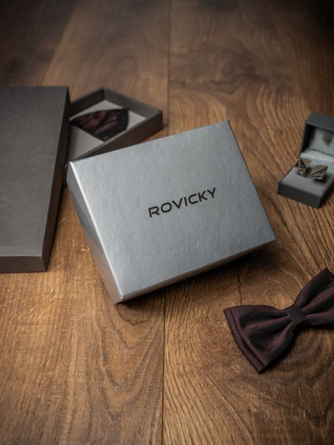 Uniwersalny skórzany pasek męski z klasyczną klamrą - Rovicky Uniwersalny skórzany pasek męski z klasyczną klamrą - Rovicky