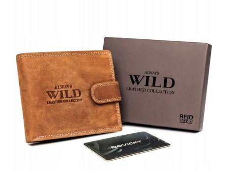 Duży, markowy portfel męski z systemem RFID - Always Wild Duży, markowy portfel męski z systemem RFID - Always Wild