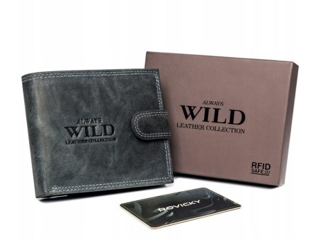 Duży, markowy portfel męski z systemem RFID - Always Wild Duży, markowy portfel męski z systemem RFID - Always Wild