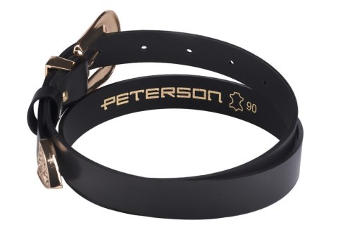 Pasek damski z ozdobną, metalową klamrą - Peterson Pasek damski z ozdobną, metalową klamrą - Peterson