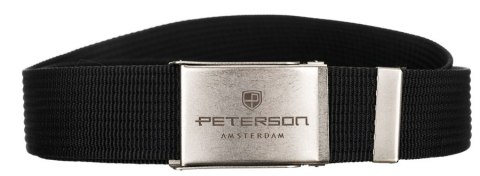 Wygodny parciany pasek męski z metalową klamrą - Peterson Wygodny parciany pasek męski z metalową klamrą - Peterson
