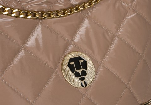 Pikowany shopper z łańcuchem w stylu glamour - Peterson Pikowany shopper z łańcuchem w stylu glamour - Peterson