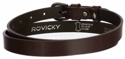 Klasyczny, wąski pasek damski ze skóry naturalnej - Rovicky Klasyczny, wąski pasek damski ze skóry naturalnej - Rovicky