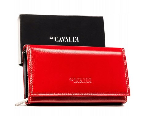Duży, skórzany portfel damski z systemem RFID - 4U Cavaldi Duży, skórzany portfel damski z systemem RFID - 4U Cavaldi
