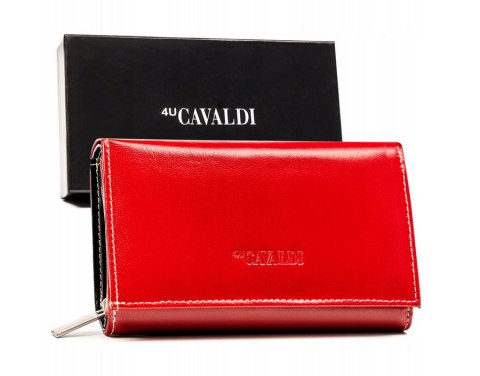 Duży, skórzany portfel damski z systemem RFID - 4U Cavaldi Duży, skórzany portfel damski z systemem RFID - 4U Cavaldi