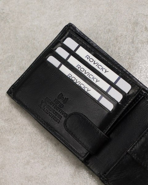 Duży skórzany portfel męski z RFID Protect - Cavaldi Duży skórzany portfel męski z RFID Protect - Cavaldi