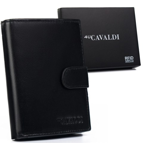 Duży, skórzany portfel męski z systemem RFID Protect - Cavaldi Duży, skórzany portfel męski z systemem RFID Protect - Cavaldi