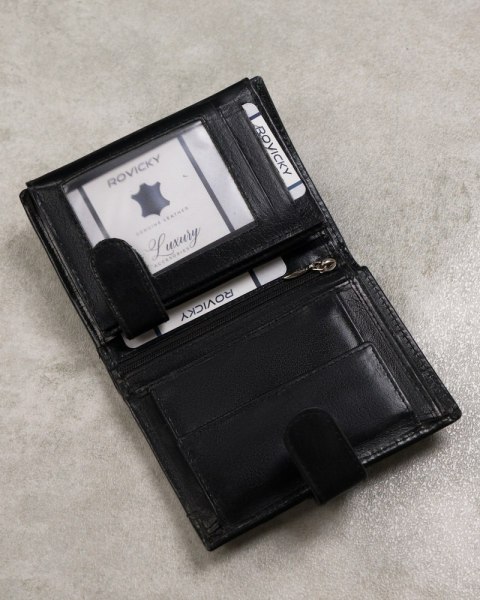 Duży, skórzany portfel męski z systemem RFID Protect - Cavaldi Duży, skórzany portfel męski z systemem RFID Protect - Cavaldi