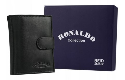 Klasyczny portfel skórzany zapinany na zatrzask - Ronaldo Klasyczny portfel skórzany zapinany na zatrzask - Ronaldo