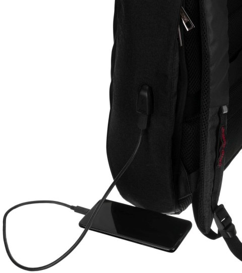 Nowoczesny plecak z przegrodą na laptopa i portem USB - David Jones Nowoczesny plecak z przegrodą na laptopa i portem USB - David Jones