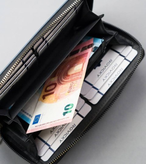 Portfel damski ze skóry ekologicznej ozdobiony uroczym printem - Cavaldi Portfel damski ze skóry ekologicznej ozdobiony uroczym printem - Cavaldi
