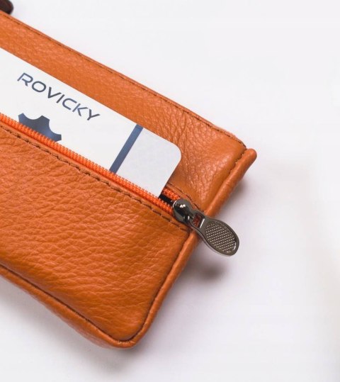 Skórzane, trójkomorowe etui na klucze Skórzane, trójkomorowe etui na klucze
