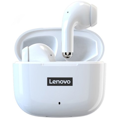Słuchawki bezprzewodowe douszne Lenovo Thinkplus LivePods LP40 Białe Słuchawki bezprzewodowe douszne Lenovo Thinkplus LivePods LP40 Białe