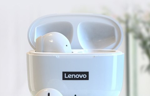 Słuchawki bezprzewodowe douszne Lenovo Thinkplus LivePods LP40 Białe Słuchawki bezprzewodowe douszne Lenovo Thinkplus LivePods LP40 Białe