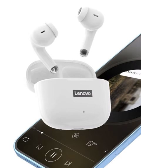 Słuchawki bezprzewodowe douszne Lenovo Thinkplus LivePods LP40 Białe Słuchawki bezprzewodowe douszne Lenovo Thinkplus LivePods LP40 Białe
