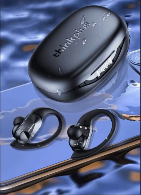 Słuchawki bezprzewodowe douszne Lenovo Thinkplus LivePods LP75 Czarne Słuchawki bezprzewodowe douszne Lenovo Thinkplus LivePods LP75 Czarne