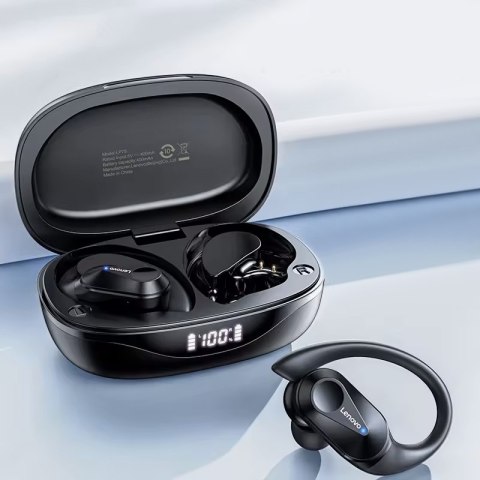 Słuchawki bezprzewodowe douszne Lenovo Thinkplus LivePods LP75 Czarne Słuchawki bezprzewodowe douszne Lenovo Thinkplus LivePods LP75 Czarne