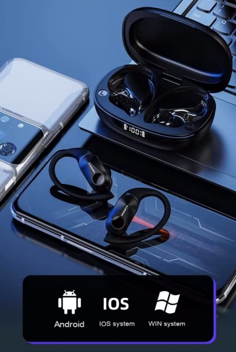 Słuchawki bezprzewodowe douszne Lenovo Thinkplus LivePods LP75 Czarne Słuchawki bezprzewodowe douszne Lenovo Thinkplus LivePods LP75 Czarne