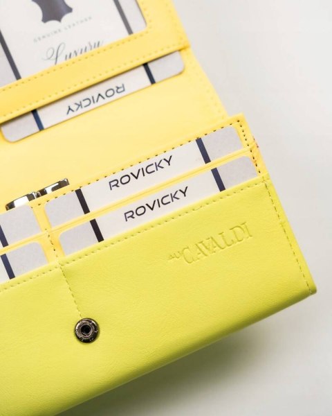 Duży, poziomy portfel damski ze skóry ekologicznej - 4U Cavaldi Duży, poziomy portfel damski ze skóry ekologicznej - 4U Cavaldi