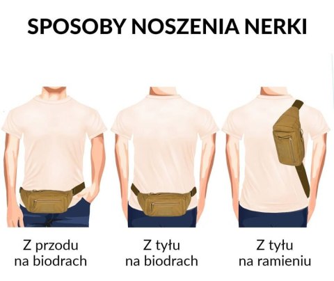 Saszetka na biodra lub ramię wykonana z poliestru Saszetka na biodra lub ramię wykonana z poliestru