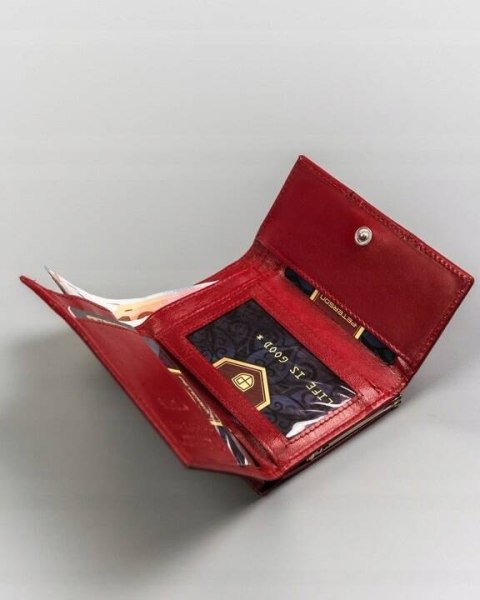Zestaw prezentowy: skórzany portfel damski i woda perfumowana Velvet - Peterson Zestaw prezentowy: skórzany portfel damski i woda perfumowana Velvet - Peterson