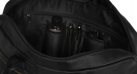 Pojemna, męska torba na laptopa ze skóry naturalnej - Peterson Pojemna, męska torba na laptopa ze skóry naturalnej - Peterson