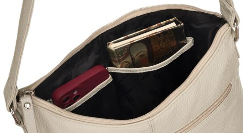 Torba skórzana+portfel PTN D73-DS Light Beige Torba skórzana+portfel PTN D73-DS Light Beige