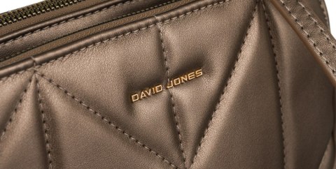 Elegancka, pikowana torebka damska ze skóry ekologicznej - David Jones Elegancka, pikowana torebka damska ze skóry ekologicznej - David Jones