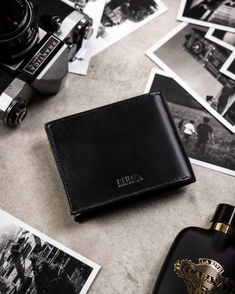 Zestaw prezentowy: elegancki skórzany portfel, etui na karty i brelok - Peterson Zestaw prezentowy: elegancki skórzany portfel, etui na karty i brelok - Peterson